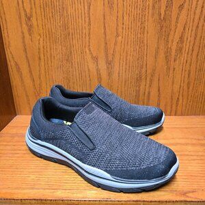 Skechers Expected 2.0 Arago Shoes Men Size 10.5 Slip On Black 204000 Memory Foam